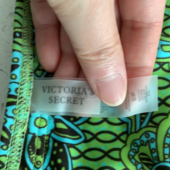 NWOT VICTORIA’S SECRET Green Print Padded Bikini - Picture 4 of 11